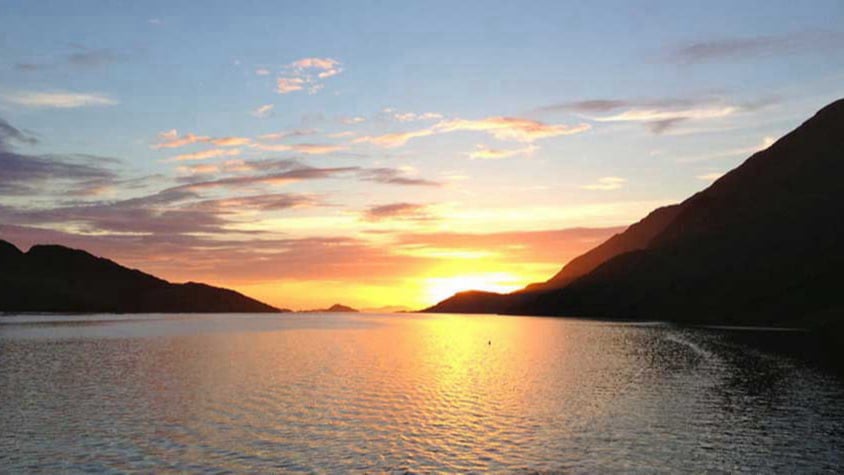 Sunset Over Killary Fjord